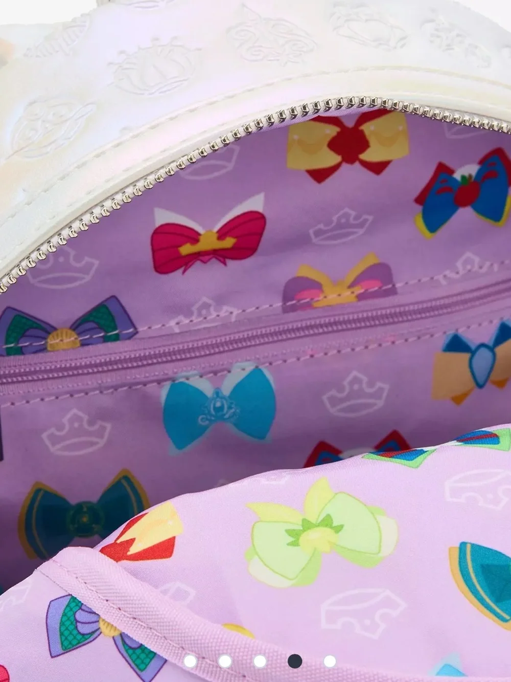 Loungefly Disney Princess Bows Iridescent Mini Backpack New! box Lunch Exclusive